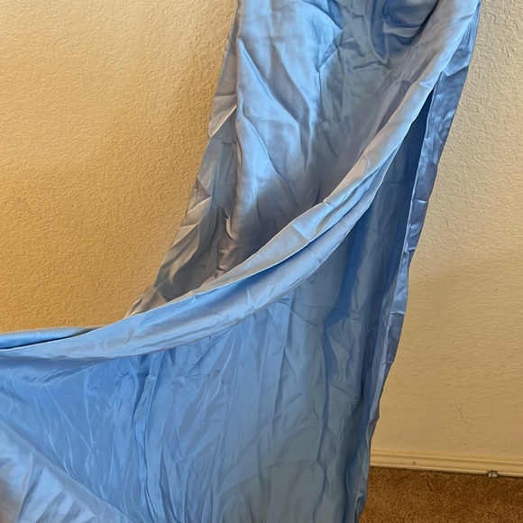 The sei X REVOVLE One Shoulder Midi Dress in Sky - Picture 8 of 16